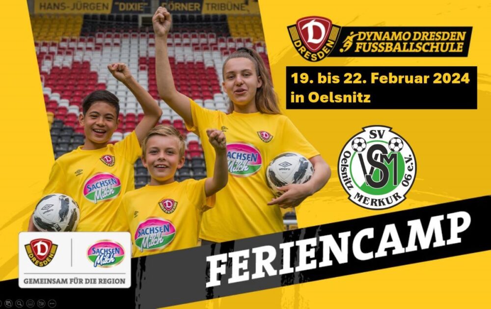 Dynamo Dresden Fußballschule in den Winterferien zu Gast in Oelsnitz!